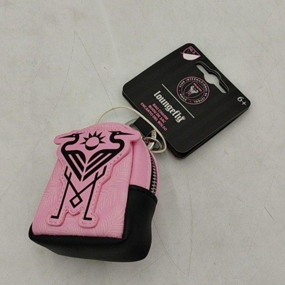 Inter Miami CF Keychain Bag Charm Backpack One Size Pink MLS Soccer Loungefly